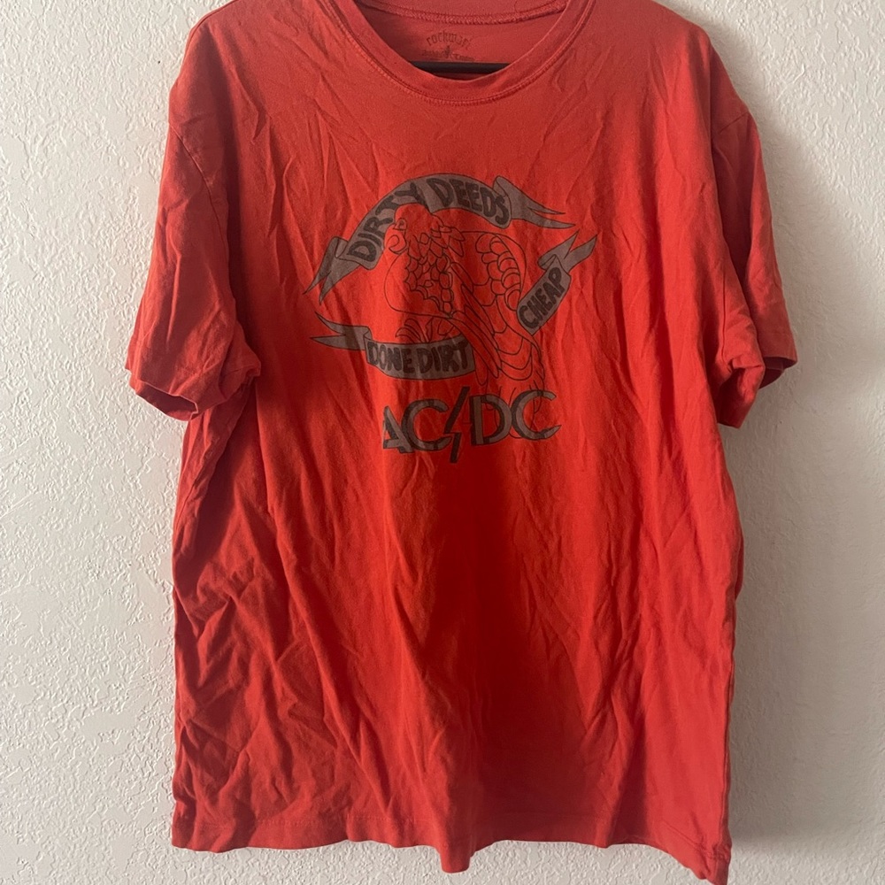 AC/DC Rockware Dirty deeds done dirt cheap Mens Shirt Size XL